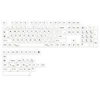 PBT 135 Keys Cherry Profile DYE-Sub Japanese Keycap Minimalist White Theme Minimalist Style for Mechanical Keyboard Cap