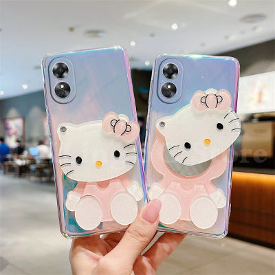 เคสโทรศัพท์แฟชั่นสีม่วงไล่ระดับสีหลากสีสำหรับ OPPO A78 5G KT เคสซิลิโคนนิ่มสำหรับแต่งหน้าเคส A78 Oppo 5G กันกระแทก