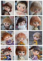 Qbaby Blythe Amydoll วิกผมตุ๊กตา BJD สำหรับตุ๊กตาของเล่นเด็กหญิงนมวิกไหมแฟชั่นน่ารักผมสั้นหน้าม้าวิกผมตุ๊กตา