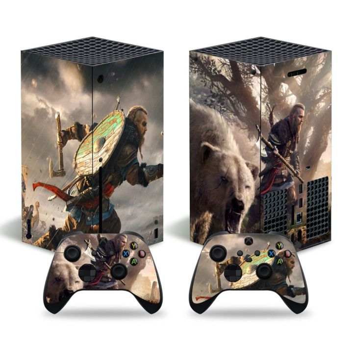 (MQ รูปแบบใหม่) ฝาครอบสติ๊กเกอร์ติดบนตัวเครื่องออกแบบไวนิลเกมใหม่สำหรับ Xbox ชุดสติกเกอร์ X ตัวควบคุม #4082กรอบและที่คลุม