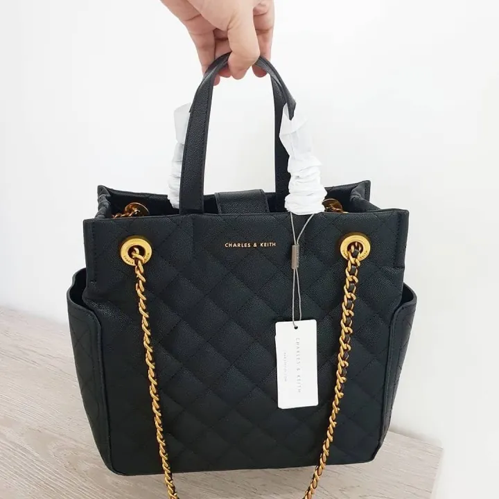 ck Chain Detail Quilted Tote | Lazada PH