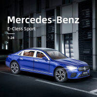 A1:24 Benz E300L E-Cless กีฬาจำลอง D Iecast โลหะอัลลอยรุ่นรถแสงเสียงดึงกลับคอลเลกชันเด็กของเล่น GiftM