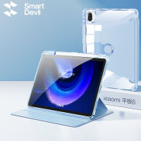 SmartDevil เคส Casing Tablet สมาร์ทเดวิลสำหรับแผ่น Xiaomi 5 Pro แผ่น Xiaomi 6 Pro พับได้เคสป้องกันแม่เหล็กหมุนได้เคสซิลิโคน Casing Tablet กันกระแทกปลอกพร้อมที่ใส่ดินสออัจฉริยะ