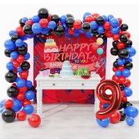 Red Black Blue Balloon Garland Arch Kit For Spider Birthday Party Decorations Kids Boy Baby Shower Graduation Anniversary Ballon Balloons