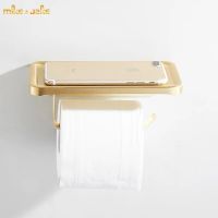 Bathroom paper holder phoneholder with metal paper shelf toilet phone holder with paper holder wall paper rack Toilet Roll Holders