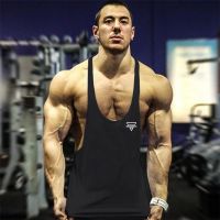 New Bodybuilding Stringer Tank Top Men Fitness Clothing Gym Shirt Brand Muscle vest Workout Cotton Regatas Masculino
