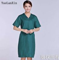 ผ้าฝ้ายทั้งหมด?Gratis Ongkir Yue Lanxin ชุดซักผ้ามือผู้หญิง,เสื้อแยกแปรงเสื้อผ้าผ่าตัดกระโปรงหนังมือชุดนางพยาบาลเสื้อผ้าหมอ