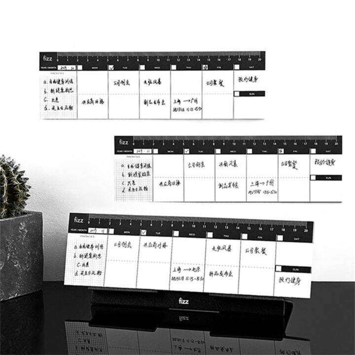 WENBA64นักเรียน60แผ่น Plan List Memo Pad Notepad Stationery To Do List