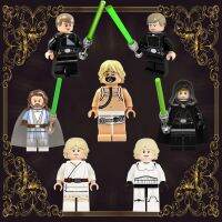 Luke Skywalker Chewbacca Padme อิฐรูปปั้นขนาดเล็กของขวัญวันเกิดของเล่นเพื่อพัฒนาการสำหรับเด็กภาพยนตร์ DIY บล็อกตัวต่อ