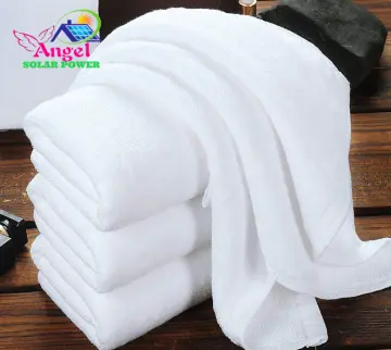 1PCS Cotton Face Towels Hotel Microfiber White Towels 30x30cm Hand