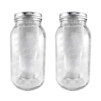 2X Cold Coffee Maker Coffee Filters for Wide Mouth Mason Jar Stainless Steel Ultra Fine Mesh Tea