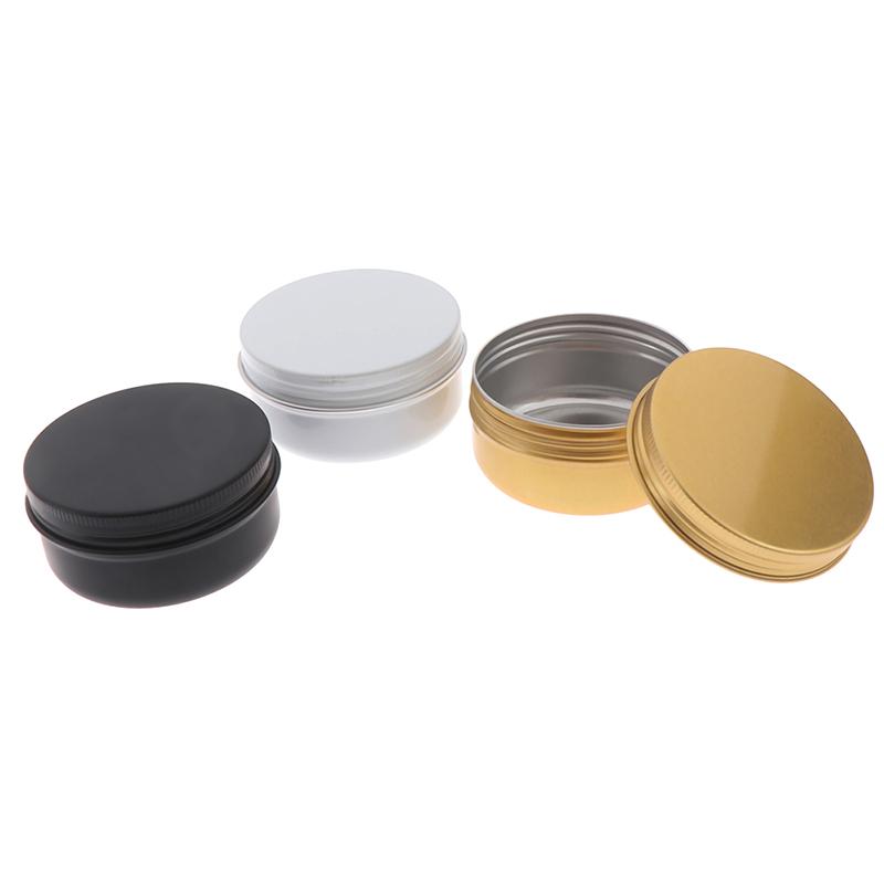 ROUND SURVIVAL KIT TIN Small Empty Pot Plain Metal Storage Bit Box Mini Lip Balm 