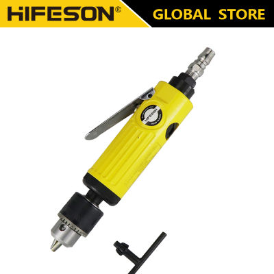 HIFESON 3/8 "นิวเมติก Air เจาะความเร็วสูง Brushless Type Air เจาะเครื่องมือสำหรับไม้ DIY เจาะเครื่องมือ F01ตรงมือถือ Hole Punching Air เครื่อง