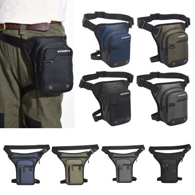 Motorcycle Leg Side Bag Outdoor Casual Motorbike Drop Waist Leg Bag Tactical Travel Cycling Mobile Phone Purse Fanny Pack Bags Power Points  Switches