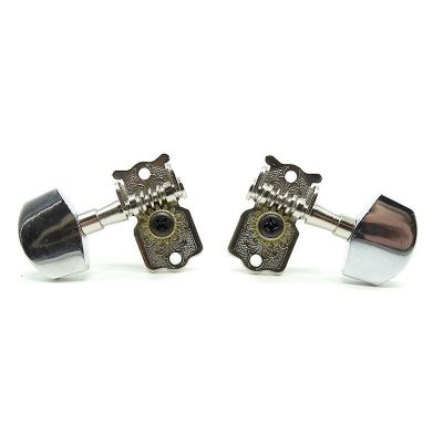 🏆 Old-fashioned guitar knobs folk guitar open-style tuners silver screws symmetrical up and down old-fashioned 28 universal Delivery within 24 hours