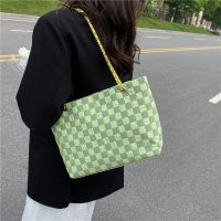 Large-Capacity Bag For Women 2023 New Fashion Canvas Shoulder Bag Texture Versatile Student Class Commuting Tote Bag