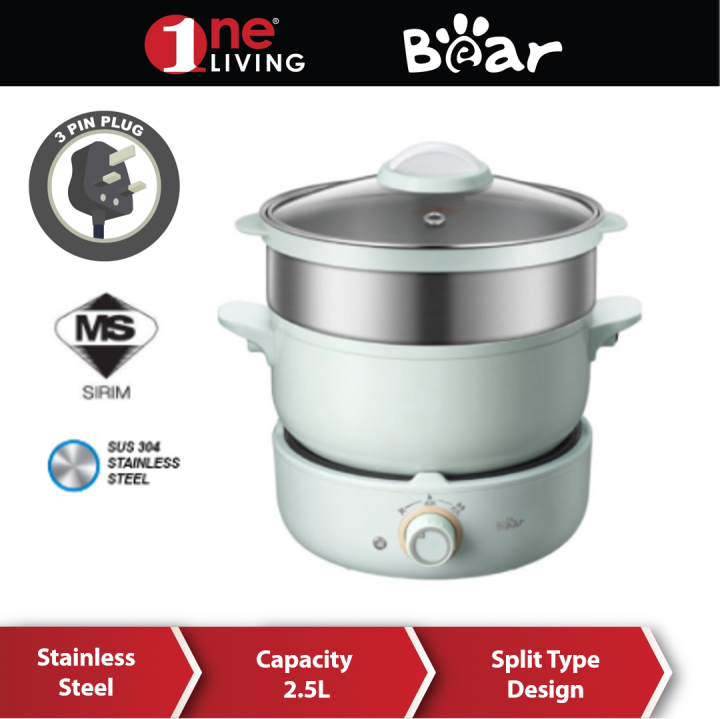 Multi-Purpose 3 in 1 Multi Cooker 2.5L - Bear Malaysia