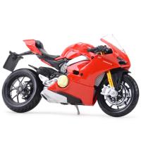 AAABburago 1:18 Ducati-Panigale ยานพาหนะหล่อแบบคงที่ V4ของเล่นแบบจำลองรถมอเตอร์ไซค์สะสม