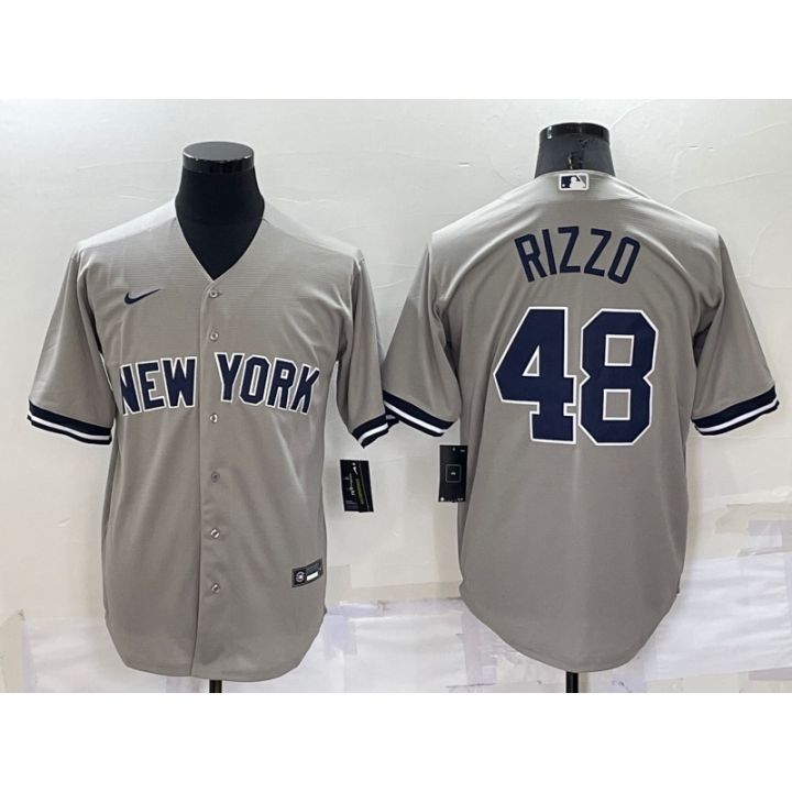 Most popular ◊◈▫ MLB New York Yankees 48 Anthony Rizzo White Black Grey  Dark Blue NY Baseball Jersey