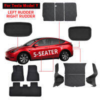 XPE Foot Pad Front Storage Pad Leather Trunk Mat Left Rudder Right Rudder for Model 3 Model Y 2021 2022 Car Accessories