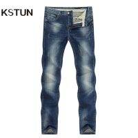 [A Motion045]DarkJeans Men StretchStraight Regular Springpants Denim Trousers Men 39; S ClothingJeans Fashion Brand