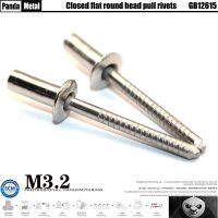 〖Maximus metals〗304สแตนเลสตาบอดหัวรูปไข่หัว Rivet GB12615เหล็กทั้งหมด304 420รอบหัวดึง Rivet สเปค M3.2