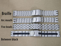 Watch Accessories Strap FOR Wrist Watch Band Solid Stainless Steel celet Folding Buckle Mans Strap 18 20 22 23mm