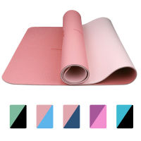 TPE Yoga Mat 6mm For Beginner Non-slip Sports Exercise Pad With Position Line Home Fitness Gymnastics Pilates s