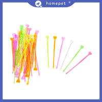 ? Homepet 25/50pcs สัตว์การ์ตูนผลไม้ส้อมเด็กขนมเค้กผลไม้ส้อม