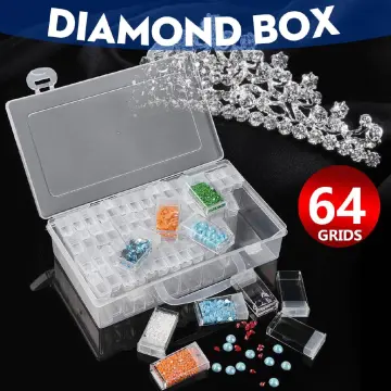 64 Grids 5D Diamond Painting Box Storage Containers Diamond Art DIY  Accessories.