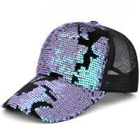 2022 new version hat womens sequined baseball cap fashion gauze outdoor sun visor casual