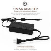 12V5A 60W Adaptor Catu Daya DC 12V 5A Kabel Daya Pemisah Daya, Cocok untuk Tv/Kamera Keamanan  5.5mm  / T-5.5 + 4.0, input AC 100-240V ~ 50/60Hz, Output DC 12V 5A