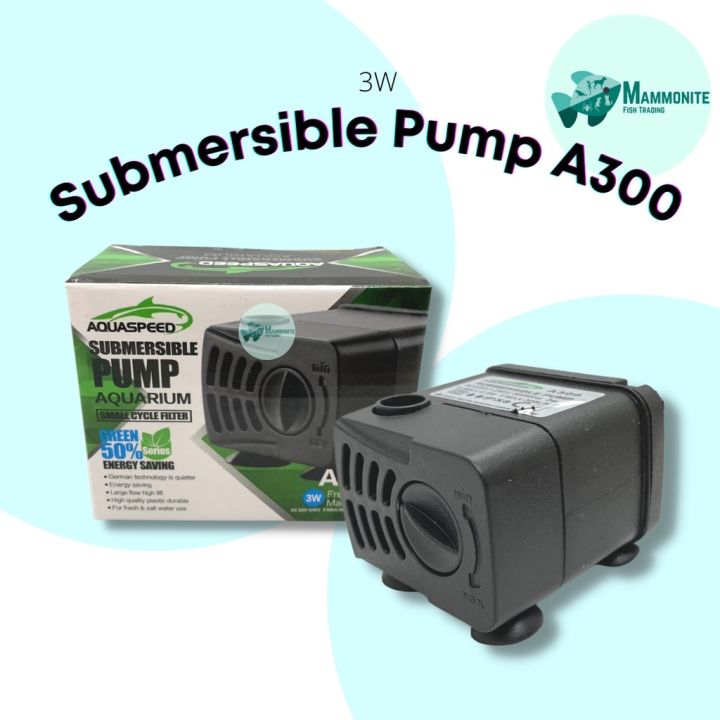 COD Aquaspeed Submersible Pump A300 Aquarium Small Cycle Filter 3 Watts ...