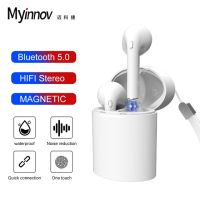 Myinnov หูฟังบลูทูธ V5.0 X10,เคสชาร์จหูฟังกันน้ำสำหรับเล่นกีฬาหูฟังพร้อมไมโครโฟนไร้สาย