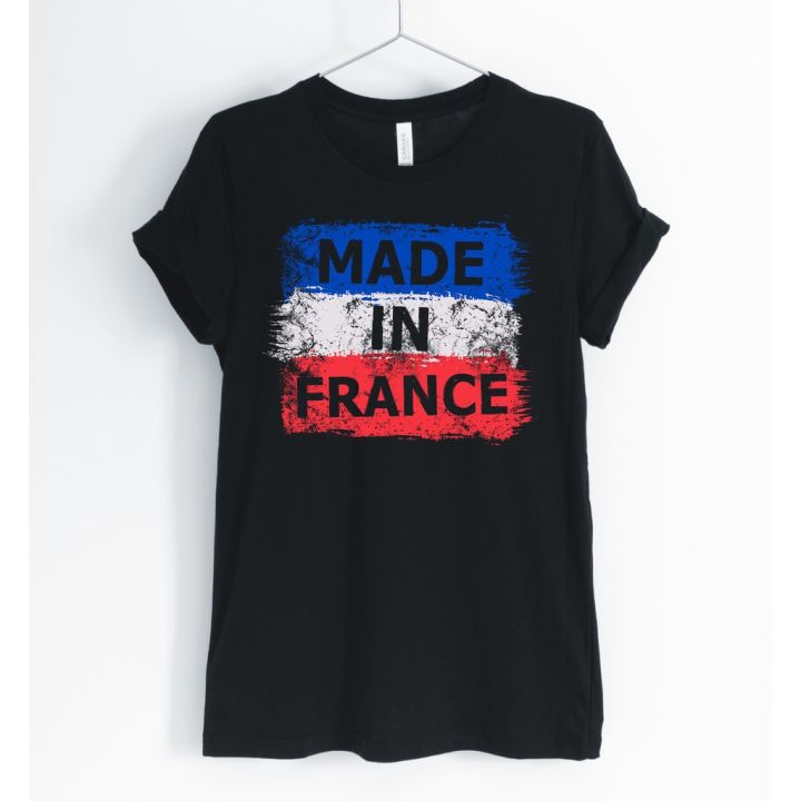 เสื้อยืดสีดำอินเทรนด์เสื้อยืด-พิมพ์ลาย-made-in-france-france-france-น่ารัก-สไตล์ฝรั่งเศส-ฝรั่งเศส-เหมาะกับการเดินทางs-s-5xl