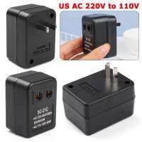 ABDFG หม้อแปลงหม้อแปลงแรงดันไฟฟ้าพกพา1ชิ้นมีประโยชน์ Adaptor Traveling 10W US AC 220V ถึง110V