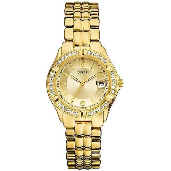 นาฬิกาข้อมือผู้หญิง GUESS Gold Tone Stainless Steel Bracelet