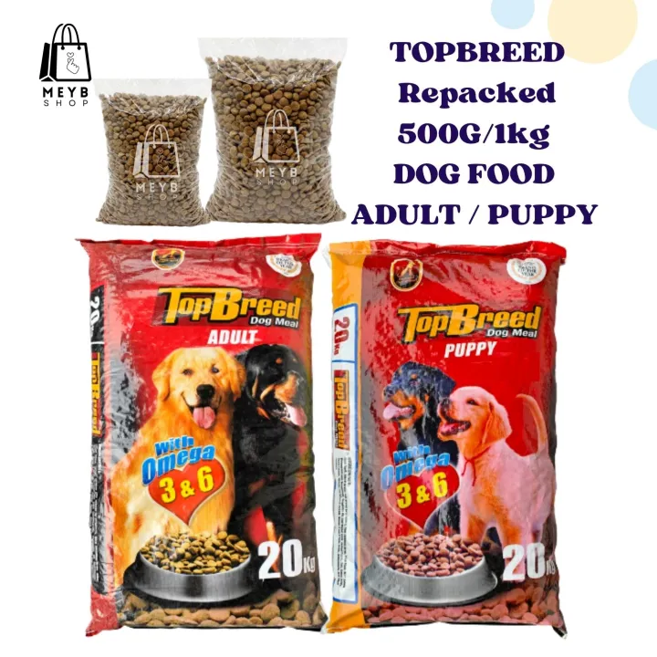 Top Breed Puppy 1kg Repacked DRY Dog Food Philippines Top Breed ADULT