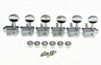 KAISH Left Lefty Chrome Vintage Guitar Tuning Keys Tuners Machine Heads for ST TL