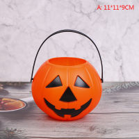 con309 Halloween christams PARTY props พลาสติกฟักทองถังลูกอมกล่องตกแต่งฮาโลวีน