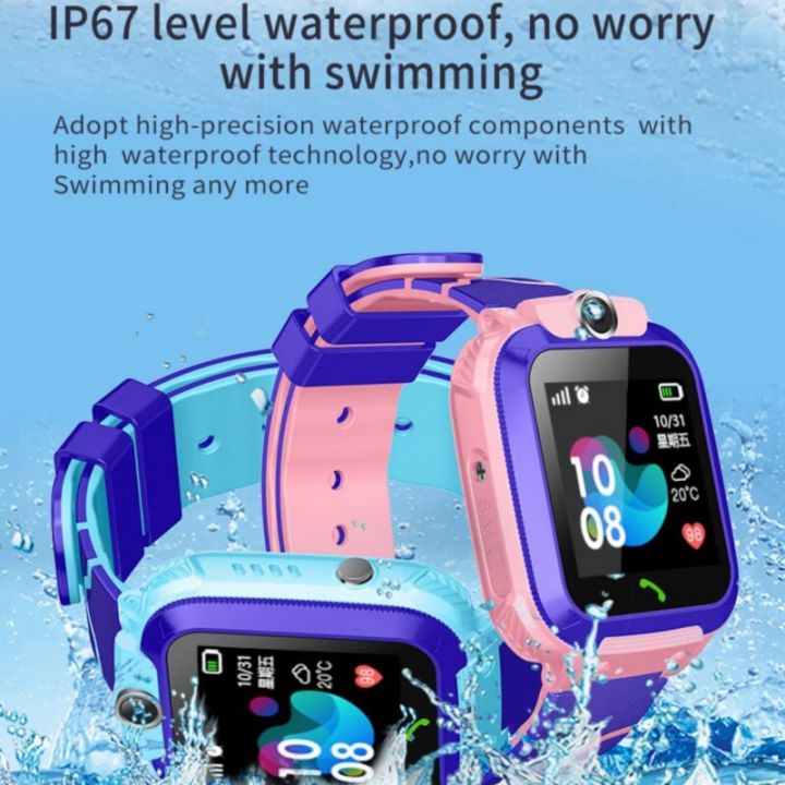 นาฬิกาสมาร์ทวอท์ชสำหรับเด็ก-นาฬิกาสมาร์ทวอทช์กันน้ำของขวัญ-ip67สำหรับเด็กพร้อมซิมการ์ดนาฬิกากล้อง