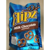 ? ? Flipz  Milk Chocolate Coated Pretzels เพรทเซลเคลือบช็อคโกแลตนม ฟลิปซ์ 90 กรัม ราคาถูกใจ