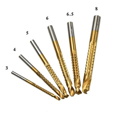 High Speed Hacksaw Drilling Woodworking Drilling Bit Set Serrated Drilling Wooden Board Expansion and Groove Pulling 6PCS