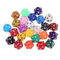 【✆】 25ชิ้น Lightful Polyhedral D20ลูกเต๋าสำหรับเกม TRPG สีสุ่ม