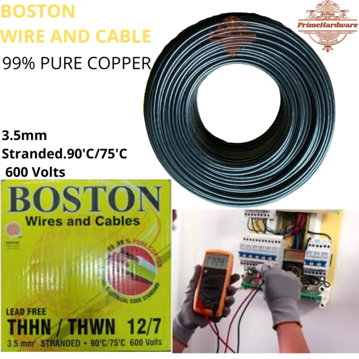 THHN / THWN Stranded # 12/7 3.5 mm Boston Wires and Cables BY PMJ ...