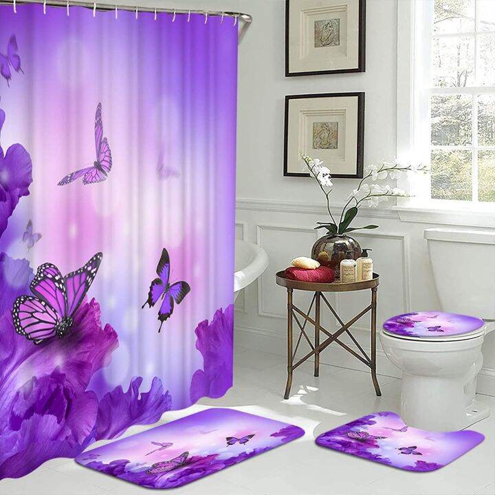 cw-print-shower-curtain-4-piece-cover-toilet-set