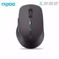 เมาส์ไร้สาย Rapoo M300G/M275 1600Dpi บลูทูธ 3.0 / 4.0 Rf 2.4Ghz สําหรับสามอุปกรณ์เชื่อมต่อ