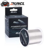 RUNCL 274เมตร457เมตร914เมตร100 ฟลูออโรคาร์บอนเคลือบสายการประมงที่มองไม่เห็นญี่ปุ่นไฟเบอร์ผู้นำสายจมปลาคาร์พตกปลา5LB-32LB