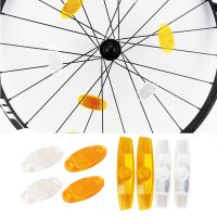 Road Bike Warning Spoke Safety Reflector Light MTB Bicycle Wheel Rim Reflective Clip Reflector Light Cycling Accessories Lights Reflectors