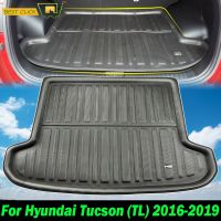 Trunk ด้านหลัง Tailored Cargo Boot Liner ถาดสำหรับ Hyundai Tucson (TL Series) 3rd Gen 2015(2016)-2021พรมปูพื้น